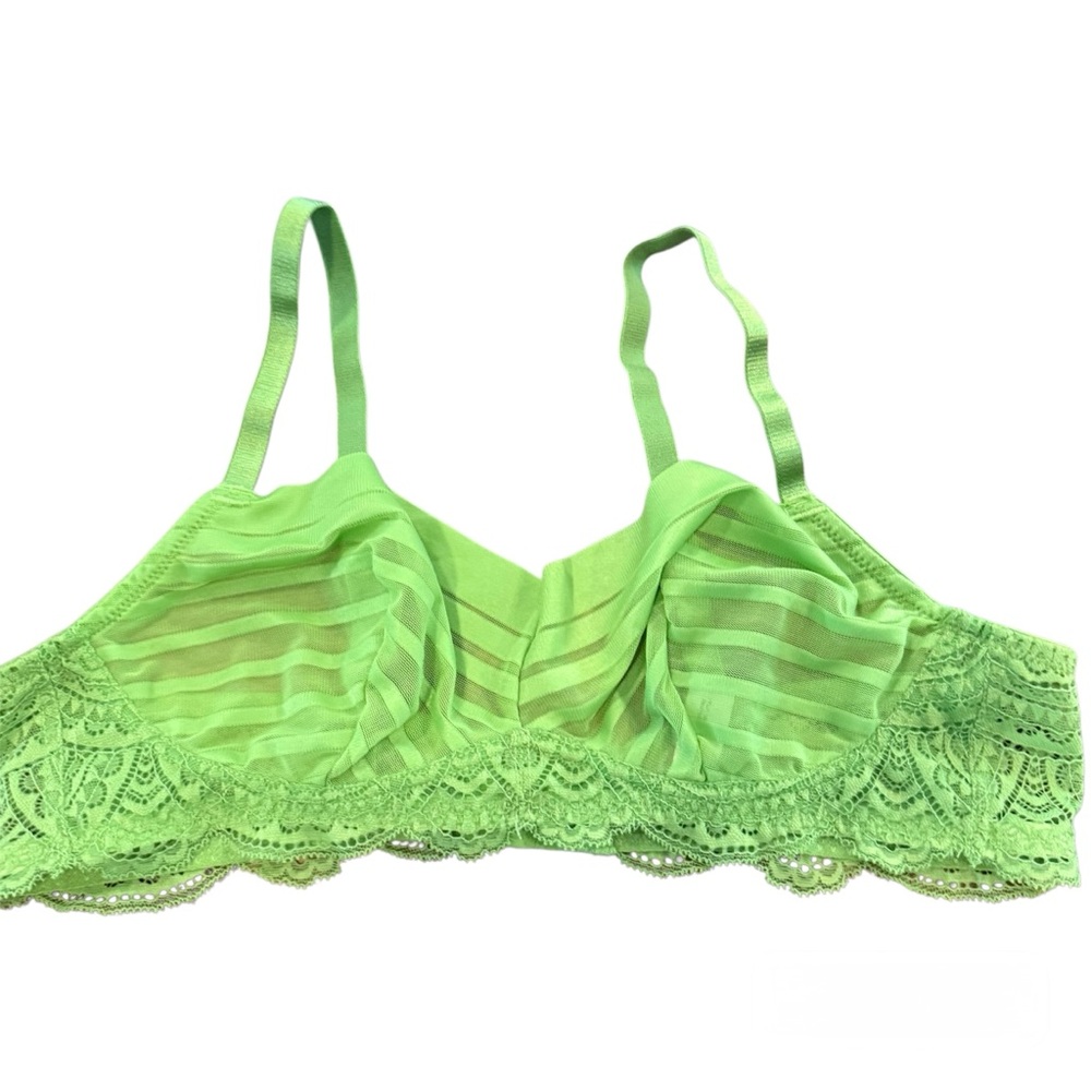 Adore Me Nicolette Unlined Green Unlined Balconette Bra, size 38C